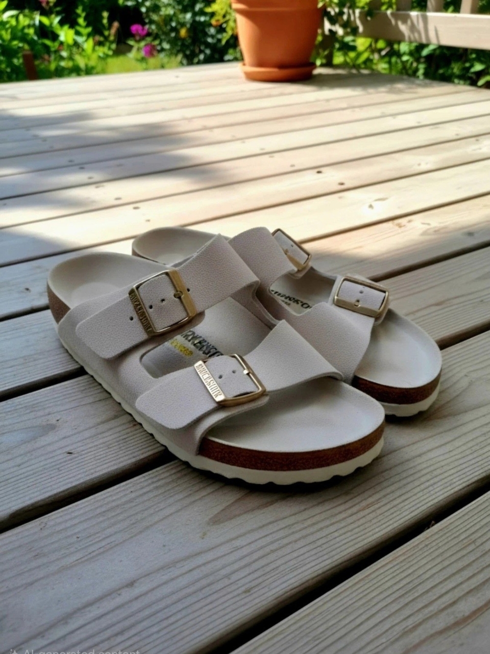 Birkenstock Arizona sandals in the New Beige/Pink Size 39